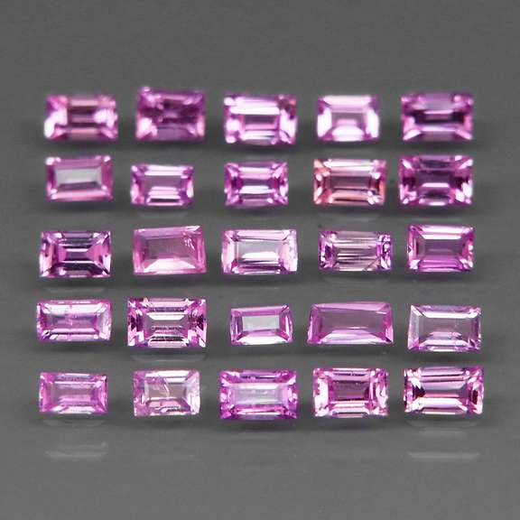 Rare HEATED ONLY 2.60ct pink Sapphire set