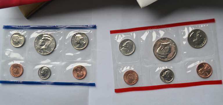 2 Each US Mint Set Lot 1974-1994
