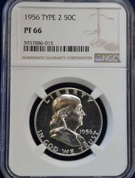 1957 50 C NGC PF 66