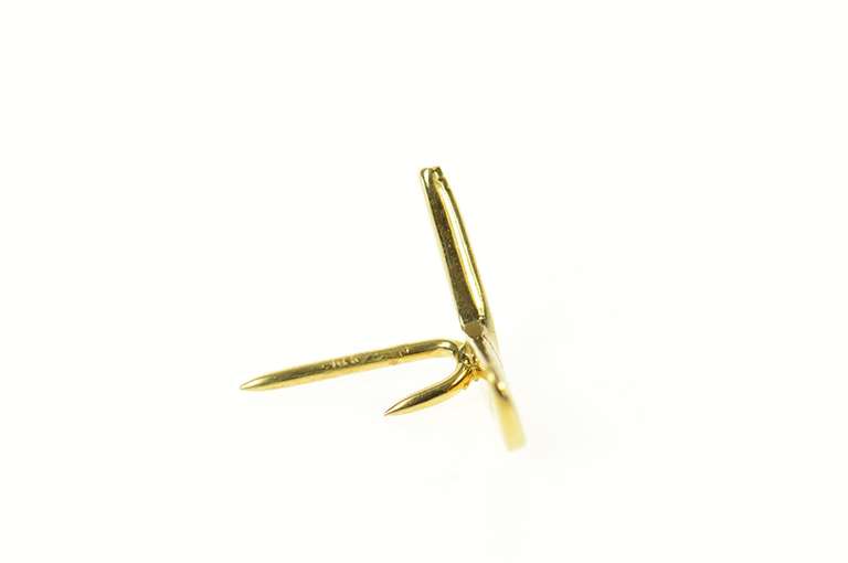 14K Yellow Gold Golf Club Head Golfer Lapek Pin/Brooch