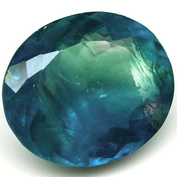 Huge! 40.80ct blended color blue green Fluorite