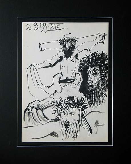 Vintage Pablo Picasso Lithograph Circa 1961