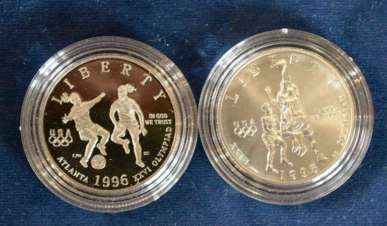 Lot Of 2 Commemorative Half Dollars in Capsule