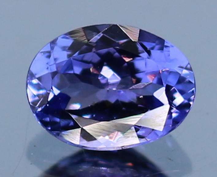 Vivid 1.31ct violet blue Tanzanite solitaire