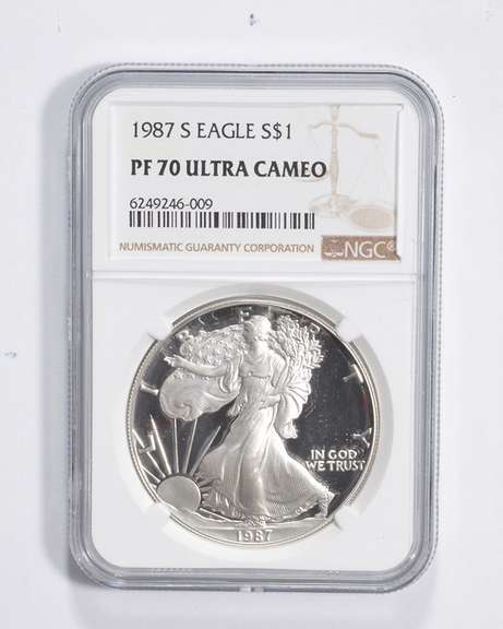 PF70 UCAM 1987-S American Silver Eagle - Graded NGC