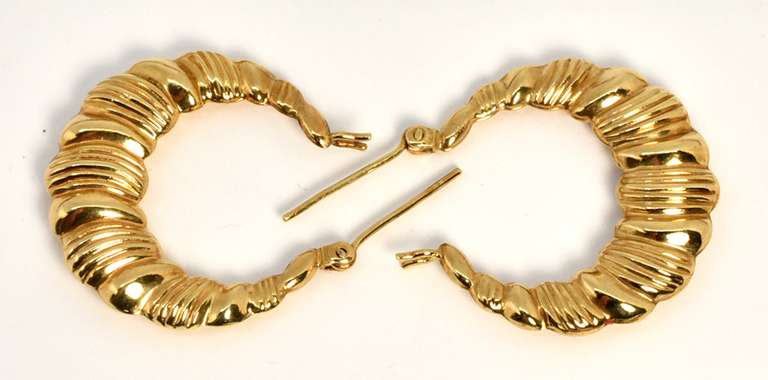 Stylish 14k Hoop Earrings