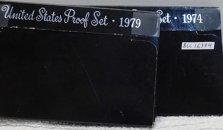 1974 & 1979 PROOF Sets,  hard dates