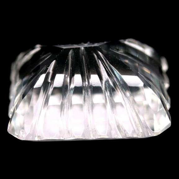 All natural! Gem grade! 31.76ct fancy emerald cut Quartz