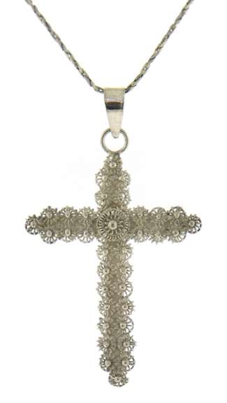 Sterling Silver Cross Pendant on Chain