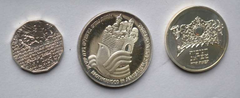 8 Israel Silver Commemeratives