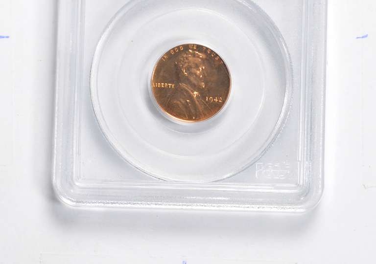 PR65 RD 1942 Lincoln Wheat Cent - Graded PCGS