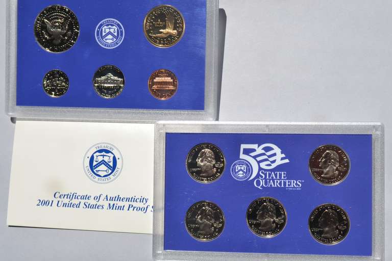 2 Each 2000-1 & 2005-6 US Mint Proof Sets