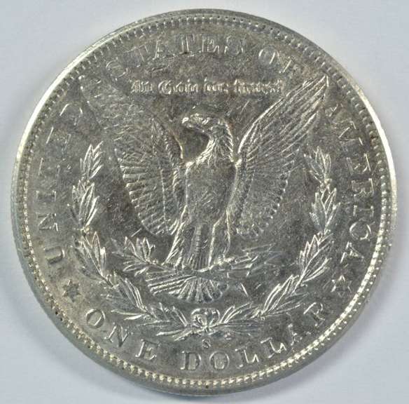 Scarce choice AU 1901-S Morgan Silver Dollar. Key date