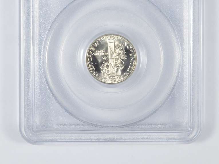 MS67 FB 1943-D Mercury Silver Dime - CAC - Graded PCGS