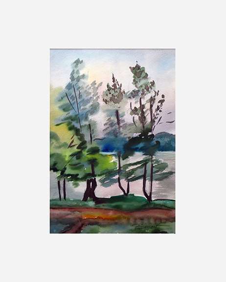 Collectible Nikolay Basov Original Watercolor
