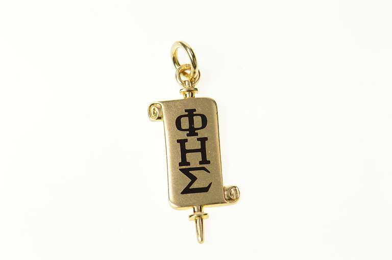 10K Yellow Gold Phi Eta Sigma Freshman Honor Society Charm/Pendant