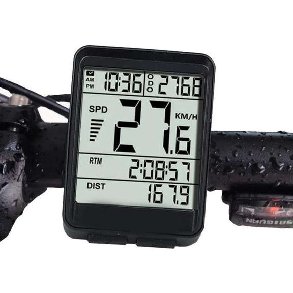 Backlight Bicycle Computer Waterproof Wireless LCD