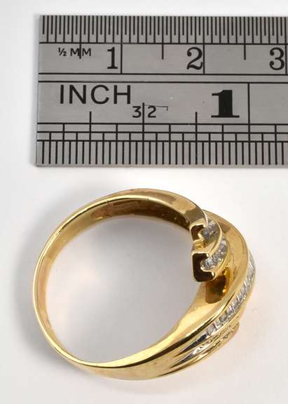 Sparkling Channel Set Diamond Ring