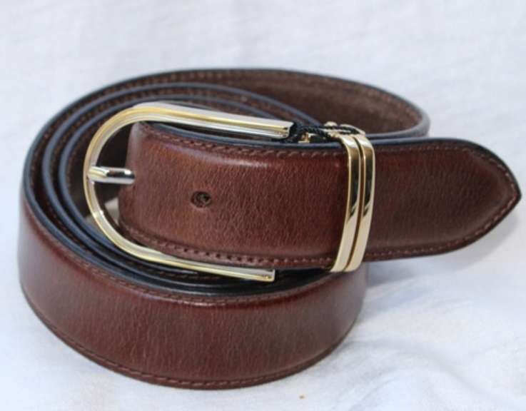 Classy Fine Quality Leather Belt, Made In Italy