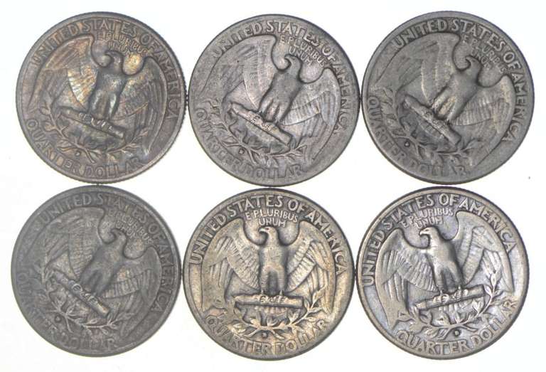 (Lot 6) 1932-D Washington Quarters