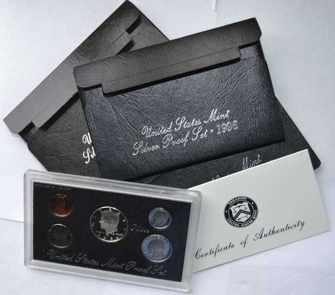 1992 1993 1996 US Silver Proof Sets