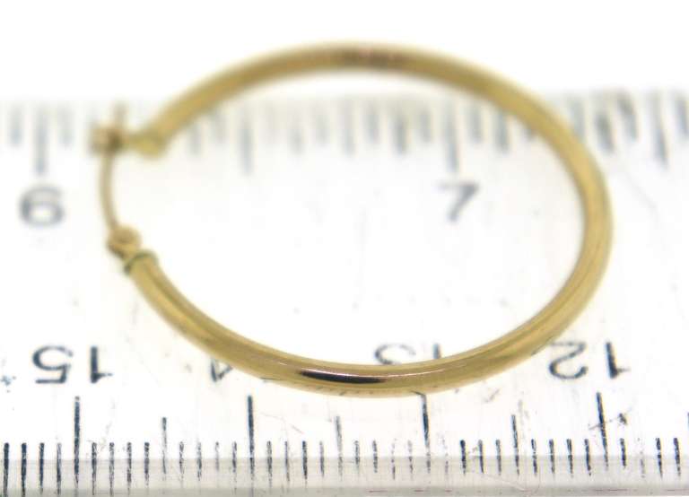 Nice Yellow Gold Hoop Earrings