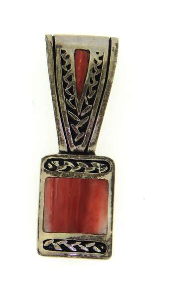 Sterling Silver Coral Pendant