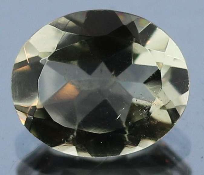Glittering 4.13ct 10x12mm unheated green Amethyst