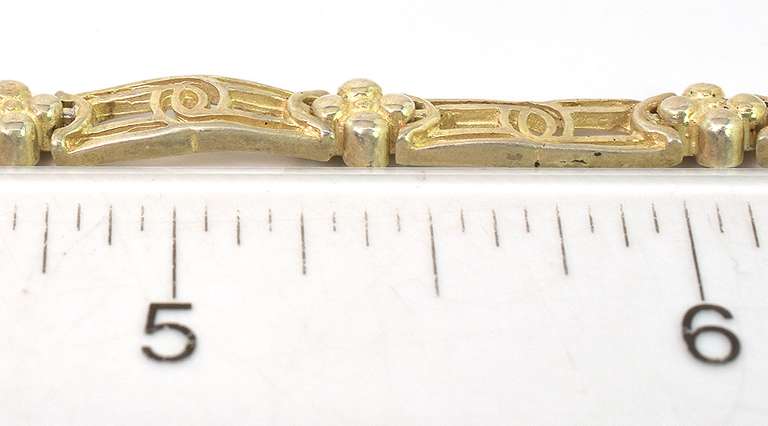 Cool Sterling Silver Link Bracelet