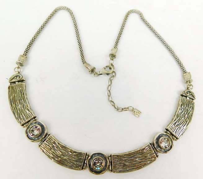 Designer Sterling Silver Statement Neckpiece