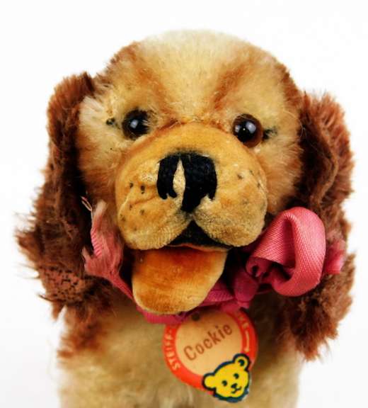 Vintage Steiff Cockie Mohair Dog, US Zone Germany