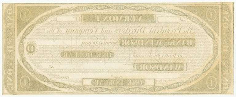 Crisp Exceptional 1800's $1 The Bank Of Windsor Vermont!