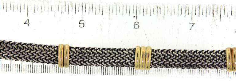 Italian Sterling Silver Woven Bracelet