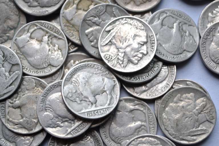 80 unsearched full date Buffalo Nickels