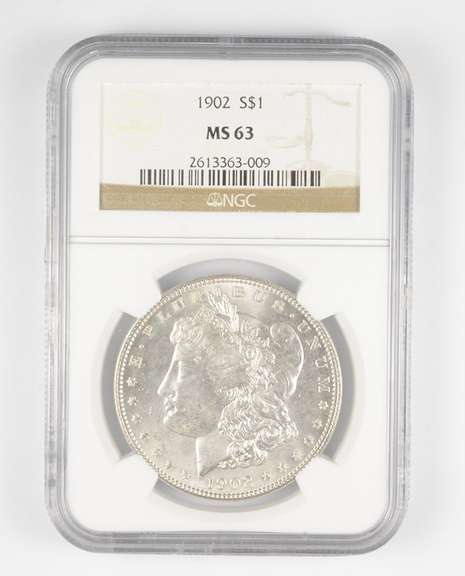 MS63 1902 Morgan Silver Dollar - Graded NGC