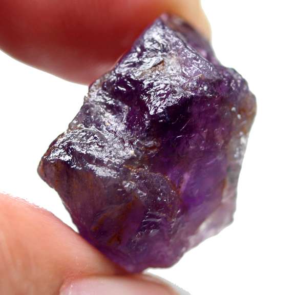 Large 17.70ct untreated uncut Amethyst