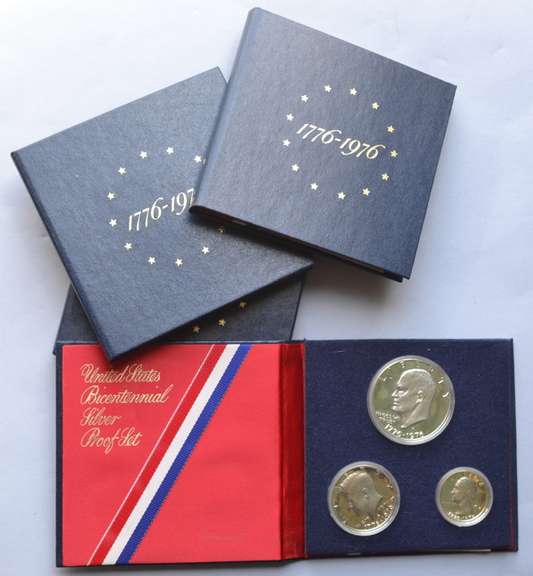 4 Gem 1976 3 Piece Silver Bicentennial Proof Sets