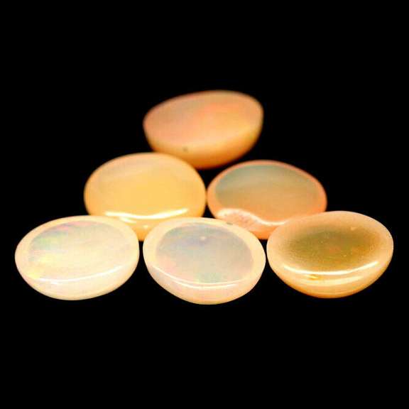 Unheated! 7.44ct multi-color Ethiopian opal set