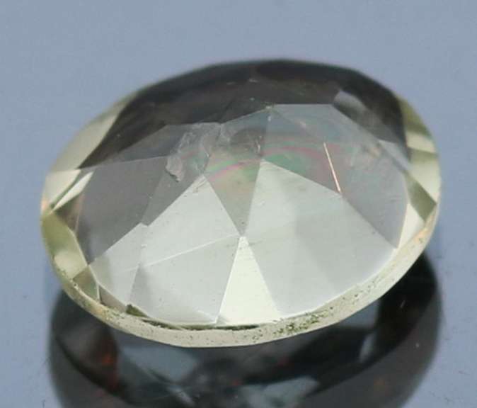 Glittering 4.13ct 10x12mm unheated green Amethyst