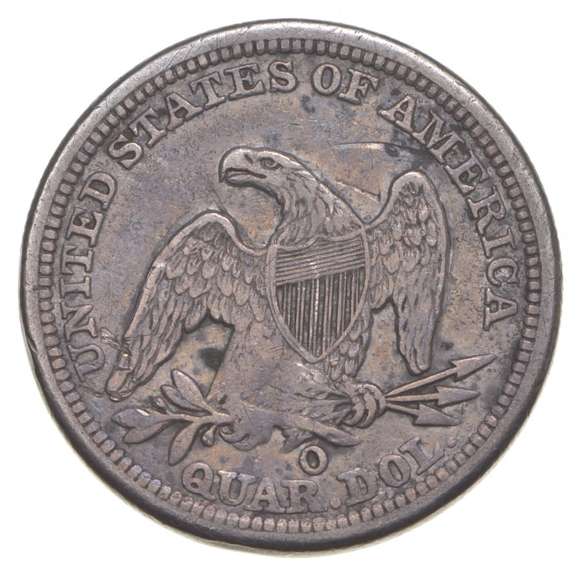 1847-O Seated Liberty Quarter