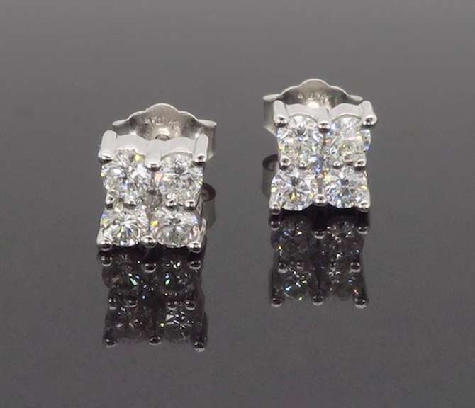 Diamond Cluster Earrings