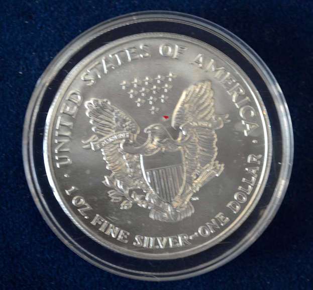 1999 Colorized American Silver Eagle in Capsule with Gift Box