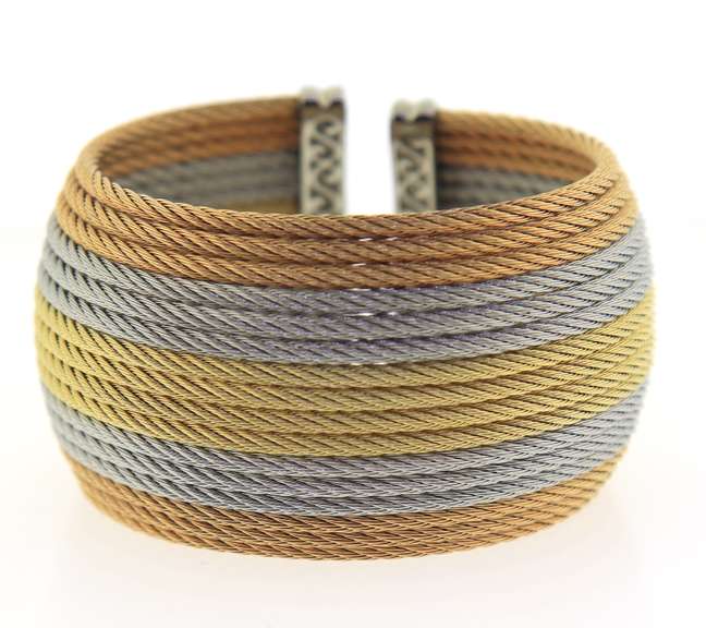 Alor 18kt and Steel Wide Cuff