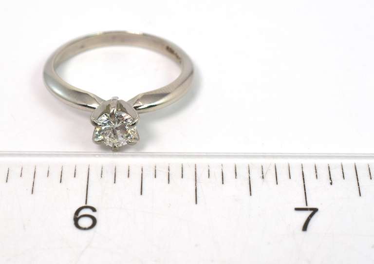 Bright 0.47CT Diamond Solitaire Ring in Platinum
