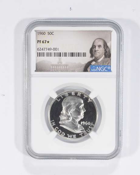 PF67* 1960 Franklin Half Dollar - Graded NGC