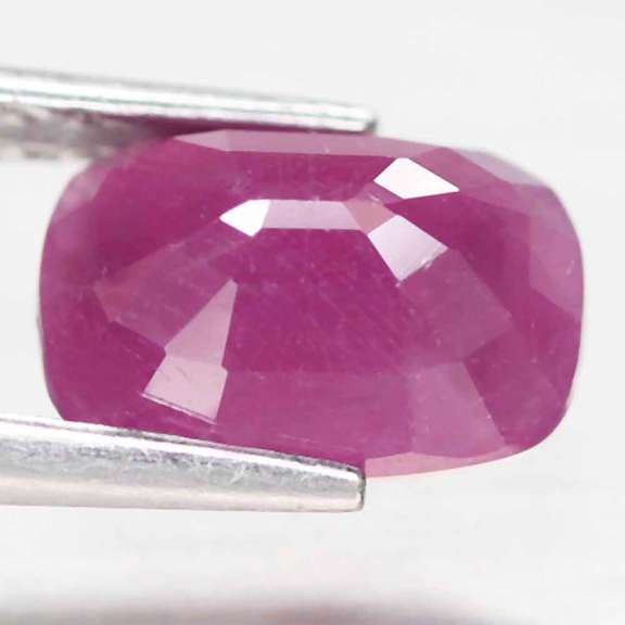 Gorgeous violet red unheated 3.32ct Ruby