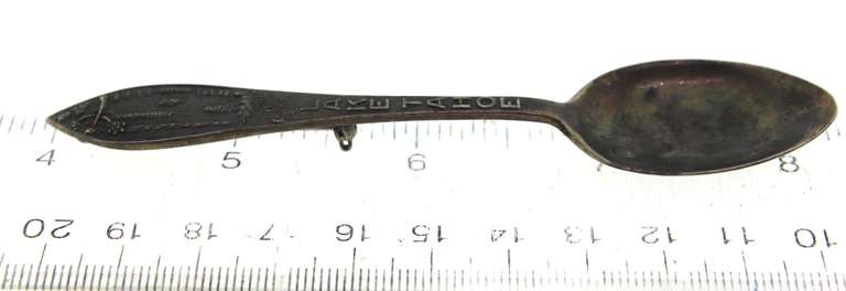 Vinatge Sterling Silver Emerald Bay Small Spoon Pin