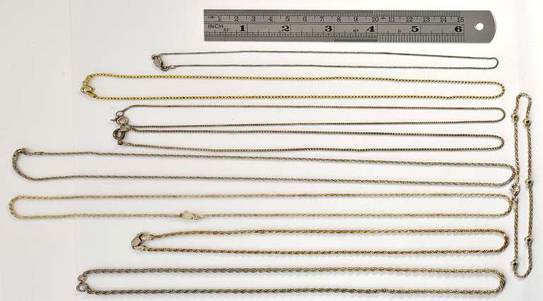 Group of 8 Necklaces & 1 Anklet