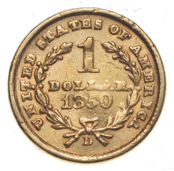 1850-D $1 Liberty Head Gold Dollar