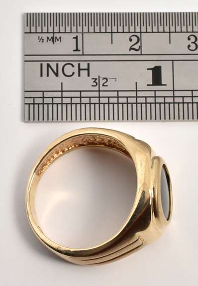 Classic Man's Black Onyx Ring